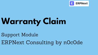 Warranty Claim in ERPNext | Support Module screenshot 5
