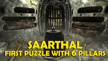 Saarthal Puzzle with 6 Pillars Solved | Skyrim