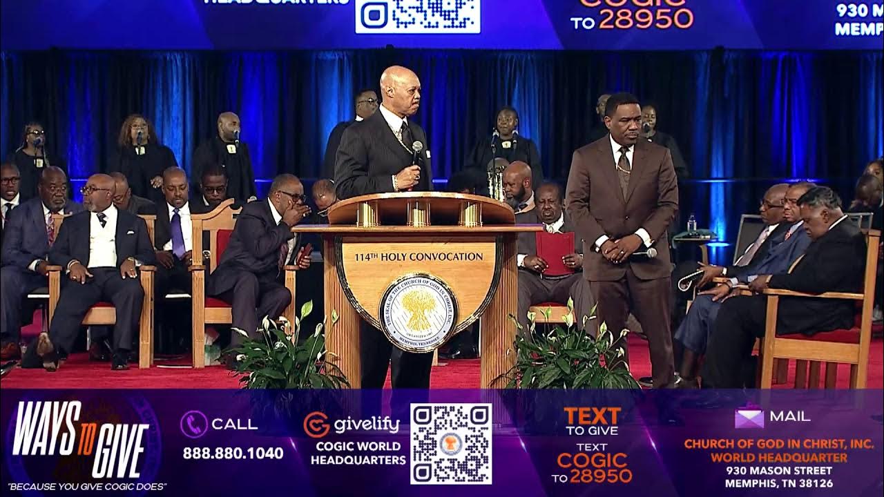 Cogic holy convocation 2022 youtube