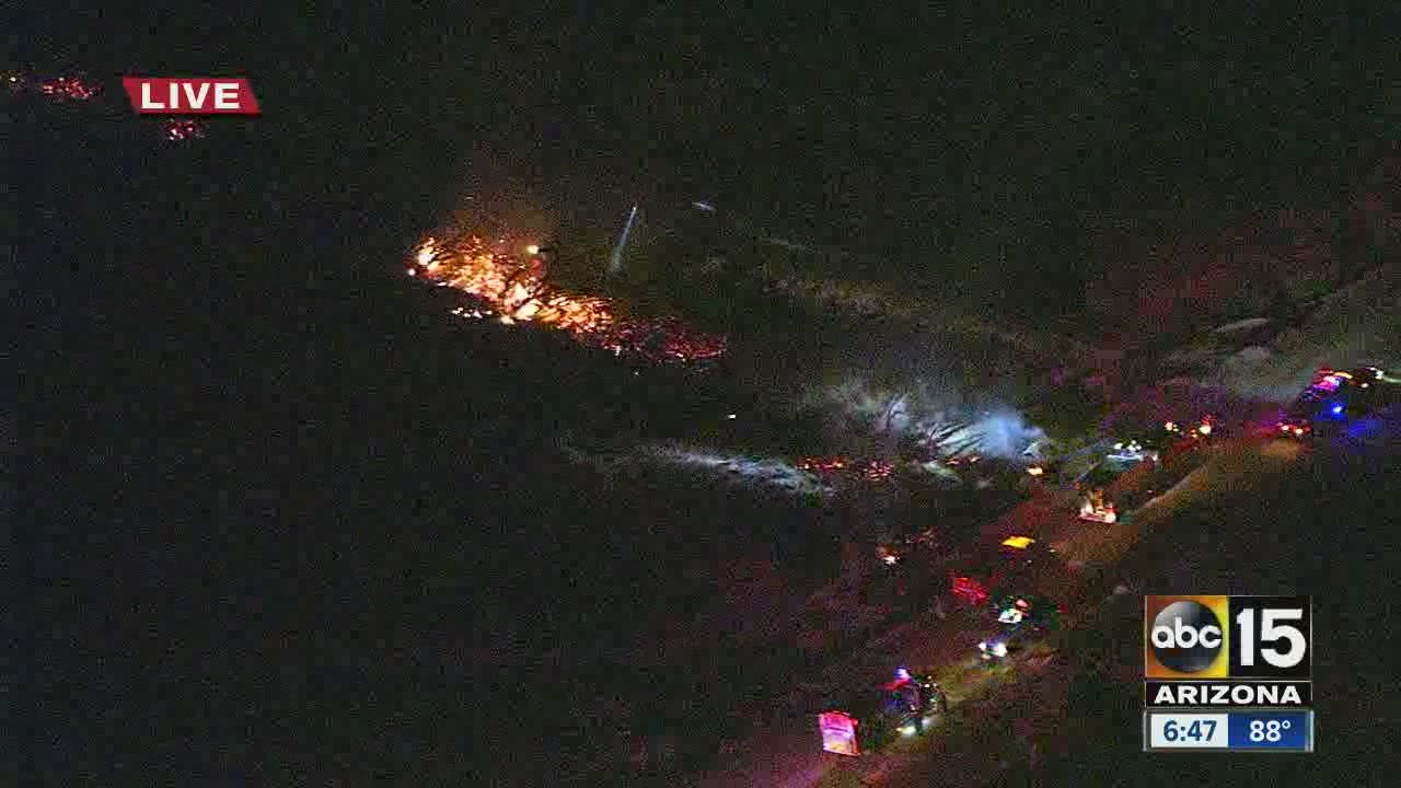 1acre fire reported in Goodyear. YouTube
