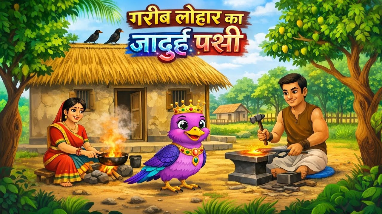 एक गरीब लोहार का जादुई नीलकंठ पक्षी । Part 1 