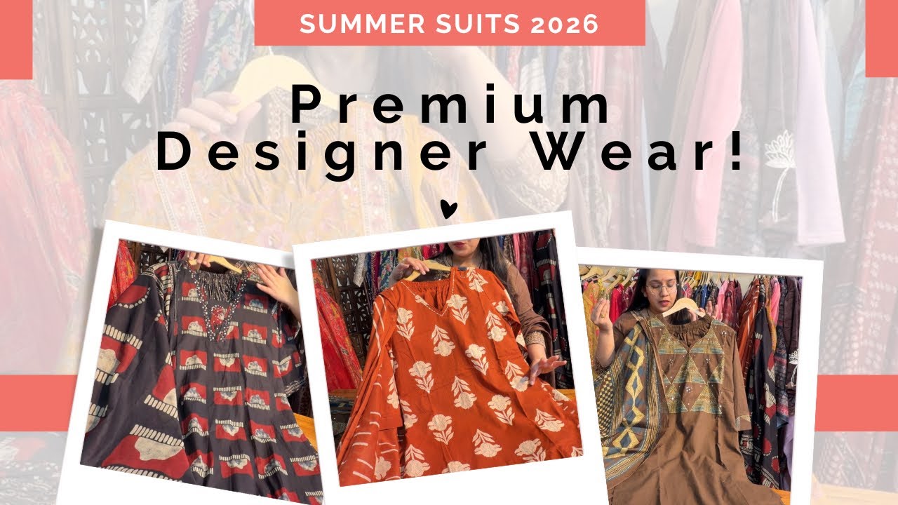 SUMMER COLLECTION 2026 🥵♥️| Festive Wear | Pure Cotton | 3pcs Suits | Premium Variety