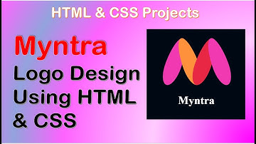 Myntra Logo Design Using pure html & CSS | Myntra Logo | html & CSS projects.