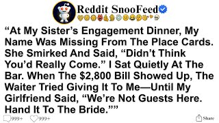[Full Story] At My Sister’s Engagement Dinner, My Name Was Missing From The Place Cards. She Smirked