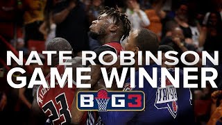 Nate Robinson EPIC Game Winner in BIG3 Miami