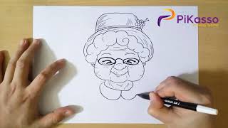 How to Draw Grandma step by step