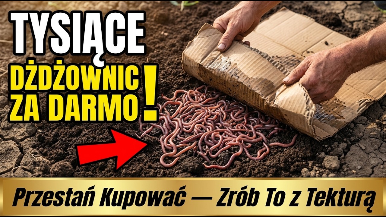 Tysiące Dżdżownic Za Darmo. Przestań Kupować — Zrób To z Tekturą