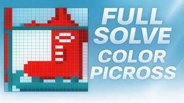 Ice Skates Nonogram FULL Solve | Color Picross Puzzle (30×30)