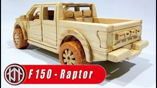 DIY wood cars - Ford F150 Raptor - simplified on the scroll saw