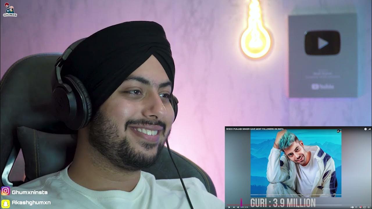 Reaction on Punjabi Singers with most followers on Instagram batth_rxn