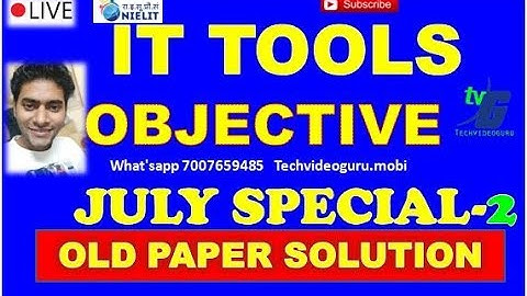 O Level IT Tools & Business system Objective | IT Tools लैंग्वेज के ऑब्जेक्टिव PART 2 MATCH BLANK