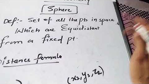 SOLID GEOMETRY : SPHERE PART 1
