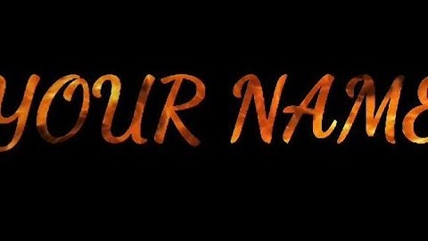 How to make FIRE TEXT EFFECTS (PART 2)