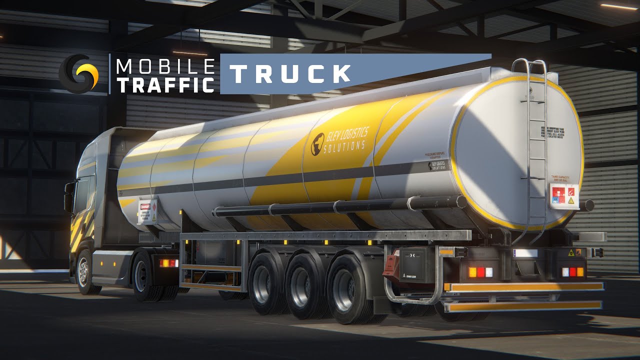 Mobile Traffic Truck — Semi Truck + Tanker Trailer, video preview 2