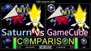 Super Sonic R (Sega Saturn vs GameCube) Side by Side Comparison - Dual Longplay