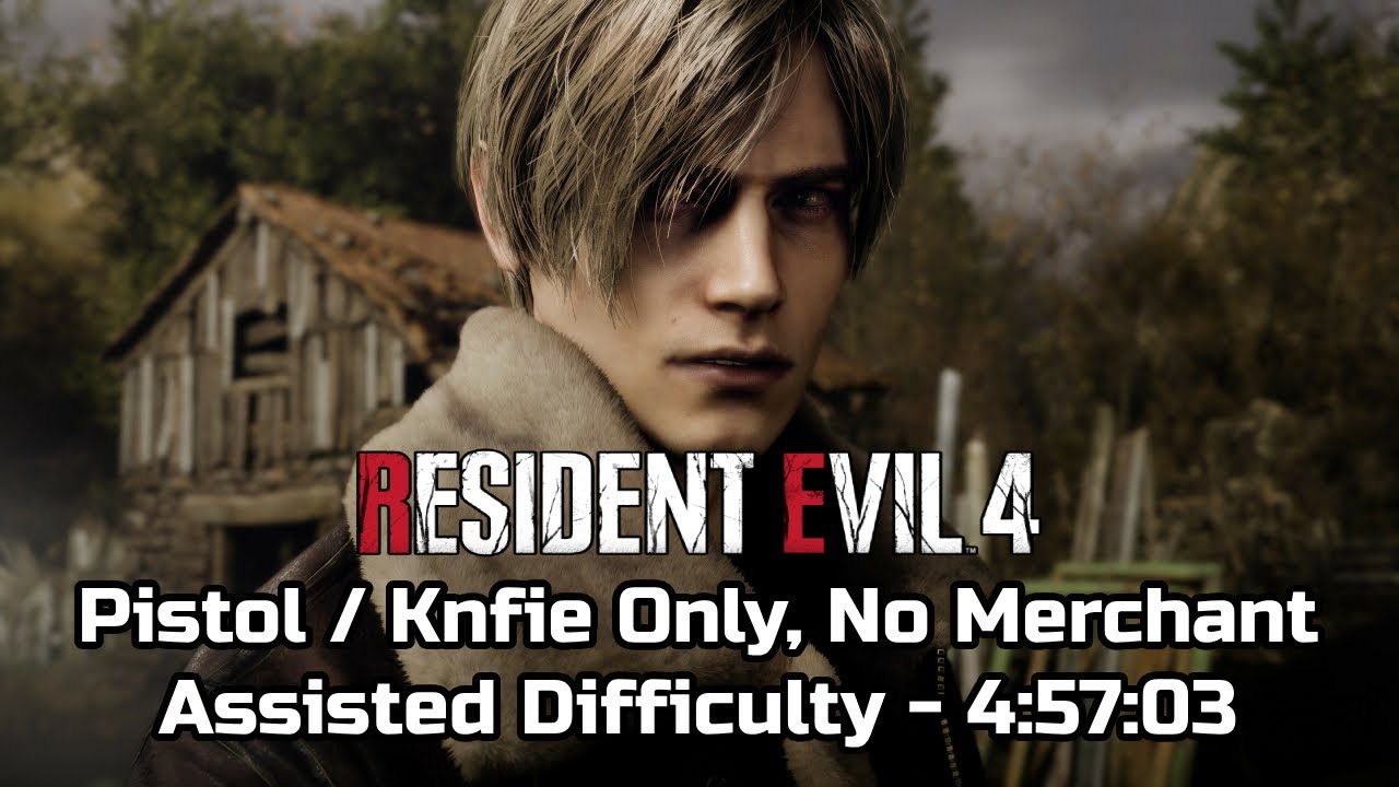 Resident Evil 4 Pistol / Knife Only, No Merchant (Assisted Difficulty
