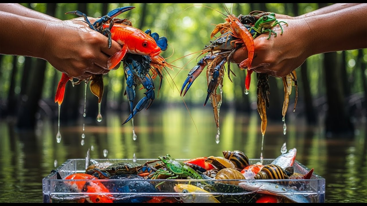 “Finding Colorful Creatures Under the Mud — Shocking Results!
