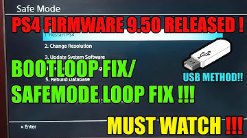 PS4 9.50 UPDATE! | How to SAFELY INSTALL PS4 9.50 UPDATE | PS4 Bootloop ERROR FIX!