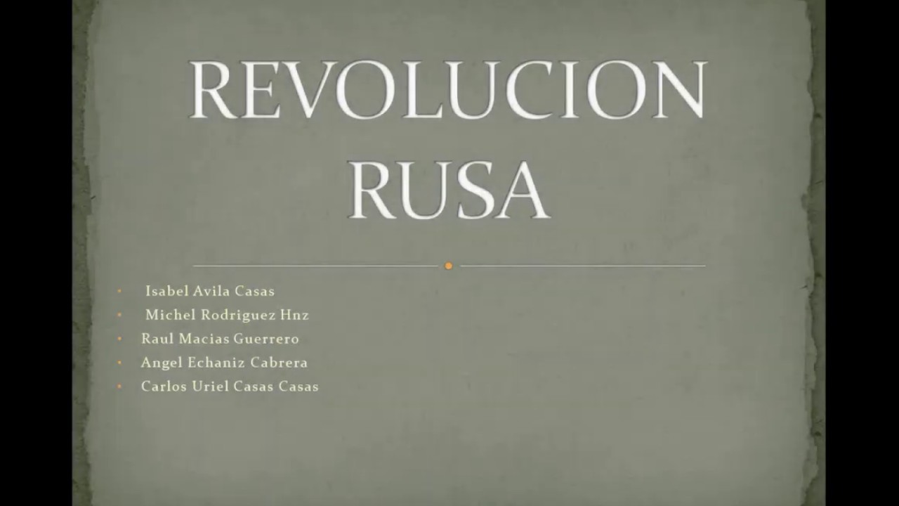Revolucion Rusa - YouTube