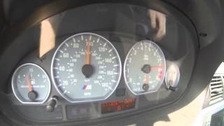 E46 m3 ZCP 6MT shift lights 3rd gear 8200rpm