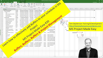 Learn how to apply Buffers in MS Project to improve your PM skills, MS Project Made Easy 20