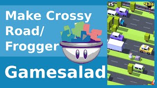 How to Make a Crossy Road Game in Gamesalad Part 1 screenshot 4