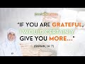 Must watch the importance of gratitude  islamic teachings  dr haifaa younis