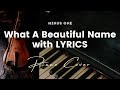 What A Beautiful Name by Hillsong - Key of A - Karaoke - Minus One with LYRICS - Piano Cover