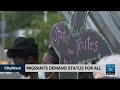 Migrants in montreal demand status for all