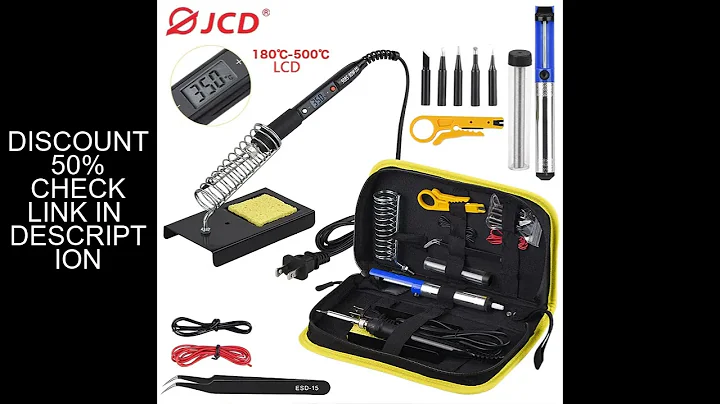 JCD Adjustable Temperature LCD Soldering iron kit 110V 220V 80W Solder welding tools soldering tips