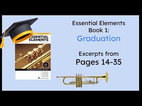 Trumpet Essential Elements Book 1 Full Book Graduation - YouTube