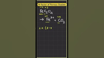 Oxidation state of Ferrous Oxalate #viral #jee2024 #neet2024 #redox #inorganic #oxidation #shorts