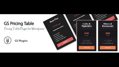 Best Pricing Table Wordpress plugins