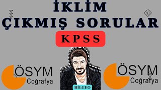 KPSS ÇIKMIŞ SORULAR İKLİM