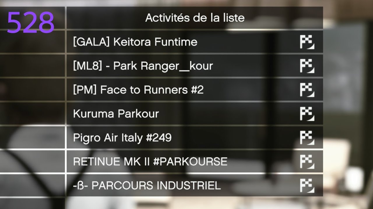 LISTE GTA ONLINE PS5