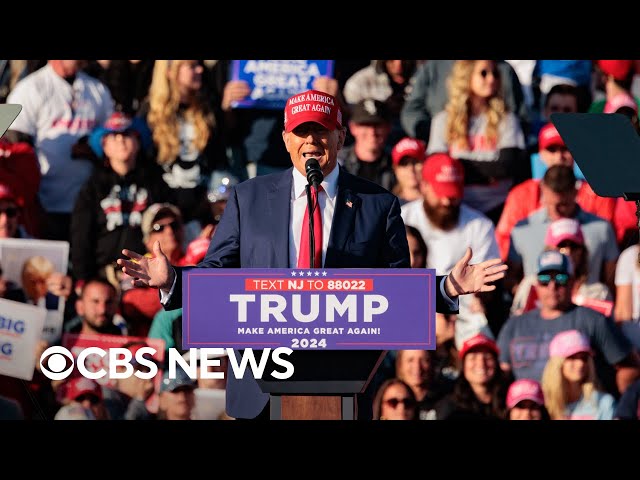 Trump rallies voters at the Jersey Shore, 2024 battleground state polling, more | America Decides