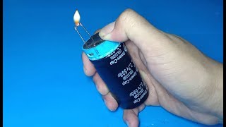 Electric lighter using 500F super capacitor