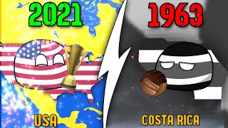 Countryballs  CONCACAF Gold Cup Champions 1963 -- 2021 -- Countryballs Animation