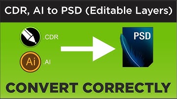 How to Export Coreldraw .CDR or .AI to Photoshop .PSD file (with Editable Layers) - اردو / हिंदी