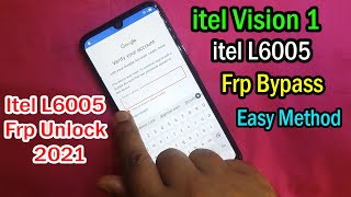 Itel Vision 1 Frp Bypass || Itel L6005 Google Account Remove ||  Itel L6005 Frp Unlock || 2021