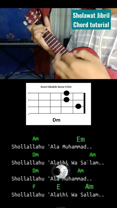 Sholawat Jibril || Ukulele chord tutorial #ukulele #sholawat #isramiraj #tutorialukulele