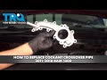 How to Replace Coolant Crossover Pipe 2011-2018 Ram 1500