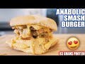 ANABOLIC TRIPLE SMASH BURGER | High Protein Bodybuilding Meal Prep Recipe