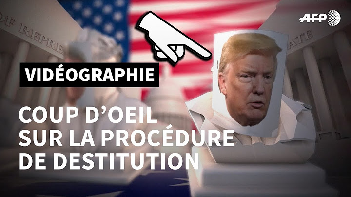 Destitution aux États-Unis: comment fonctionne la procédure ? | AFP Animé