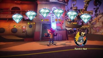 Crash Bandicoot 4 - Crash Compactor - 100% Walkthrough - All Gems - All Boxes