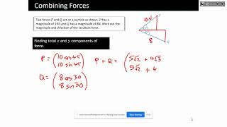A-Level Mechanics: Combining Forces