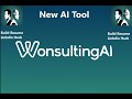 Wonsulting ai tool buld resum and create linkdin recruiter messagecoder hacker programming