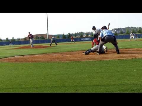 Jacob Bruce gets a base hit to right field WHS aga...