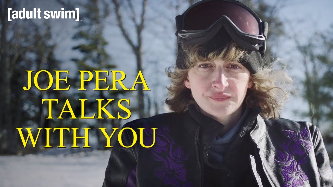 Sue Melsky Comes to the Rescue | Joe Pera Talks With You | adult swim - Sarah walks down a slope with her broken skis and gets hit by a snowboarder. Luckily Sue Melsky and friends are there to help out.