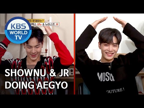 Shownu & JR doing aegyo [Problem Child in House/2020.06.08]